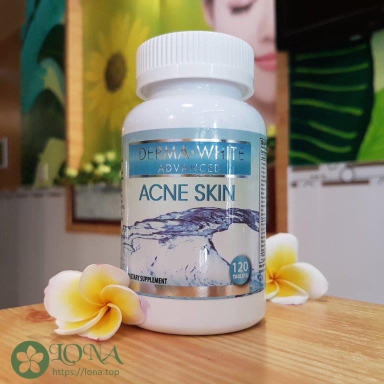 Viên uống trị mụn Acne Skin Derma White Advanced có thể giúp giảm mụn 40% - 80% sau 6 đến 10 tuần