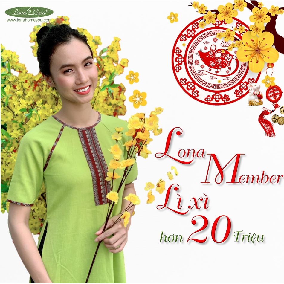 Lona Home Spa- Spa Cần Thơ khuyến mãi- Phát hành thẻ Vip lì xì hơn 20 triệu đồng