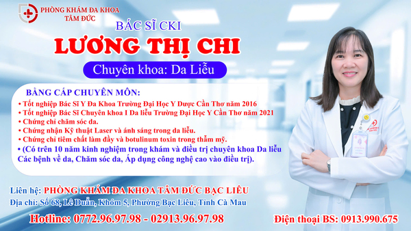 Bác sĩ Lương Thị Chi – Phòng khám Da liễu Tâm Đức