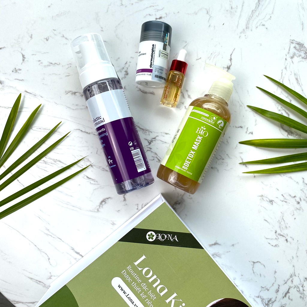Sản phẩm Combo thải độc chuẩn spa Lona cho phép thải độc da tối ưu ngay tại nhà, giúp cân bằng và phục hồi da sau tác động từ môi trường.